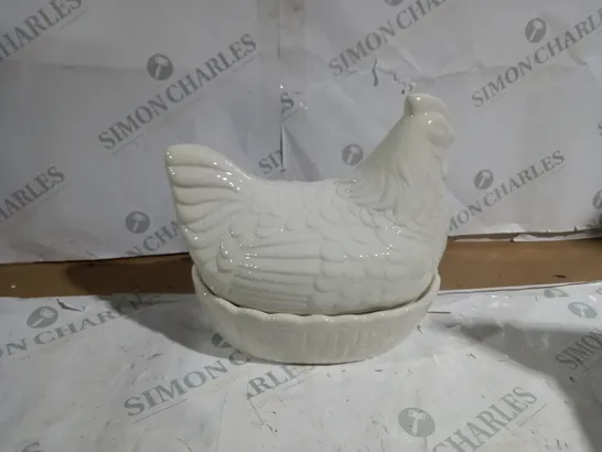 BOXED MASON CASH CERAMIC HEN NEST EGG STORAGE IN CREAM