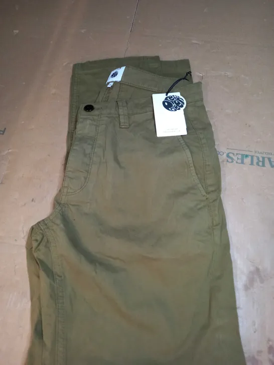 PRETTY GREEN KHAKI SLIM FIT CHINOS SIZE 30