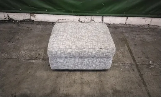 QUALITY BRITISH DESIGNED & MANUFACTURED G PLAN STORAGE FOOTSTOOL GREY FABRIC 