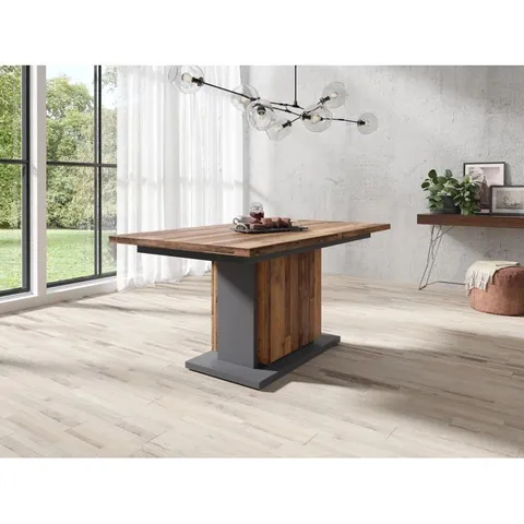 BOXED FAUZIA EXTENDABLE DINING TABLE (2 BOXES)