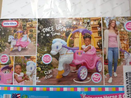 BOXED LITTLE TIKES PRINCESS COSY HORSE CHARIOT  RRP £134.99