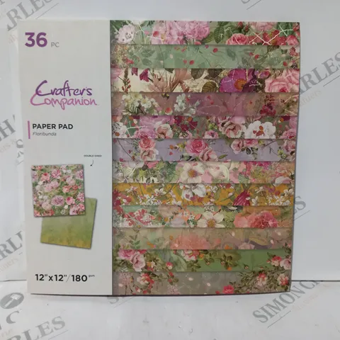 CRAFTER'S COMPANION 36 PIECE PAPER PAD