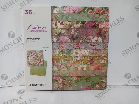 CRAFTER'S COMPANION 36 PIECE PAPER PAD