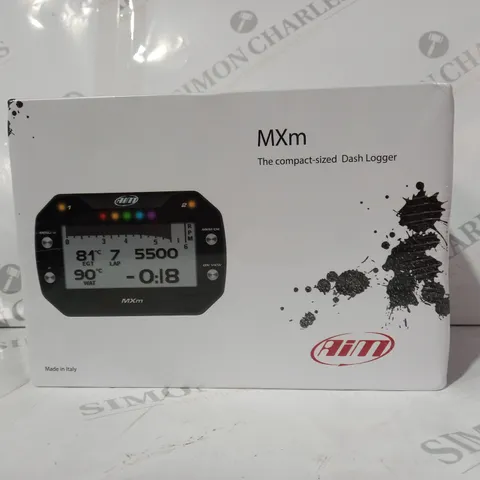 BOXED AIM MXM COMPACT-SIZED DASH LOGGER