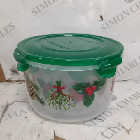 3 PIECE CHRISTMAS PRINT FOOD CONTAINERS
