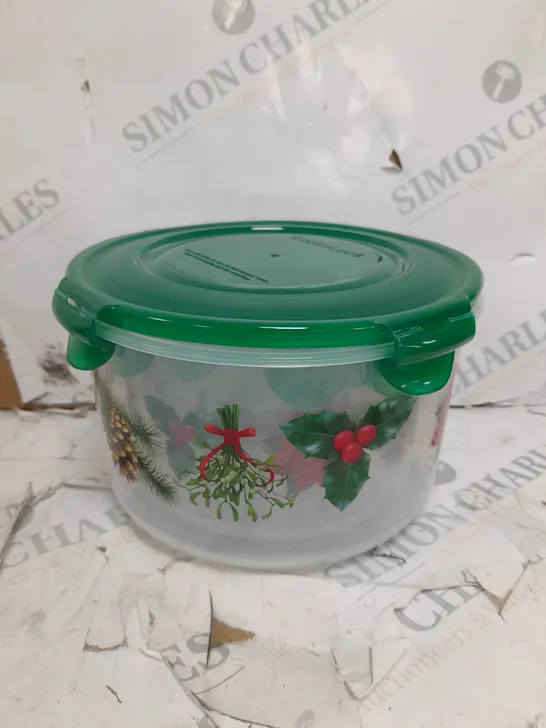 3 PIECE CHRISTMAS PRINT FOOD CONTAINERS