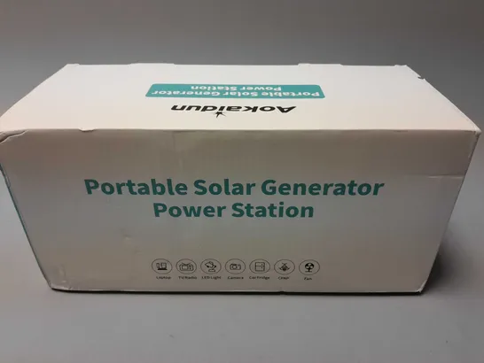 BOXED AOKAIDUN PORTABLE SOLAR GENERATOR POWER STATION (45000mAh)