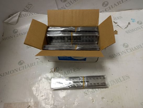BOX OF APPROX. 100 CLASSMASTER SHATTER RESISTANT 15CM CLEAR RULERS - METRIC ONLY