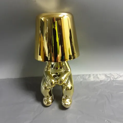 BOXED UNBRANDED RECHARGEABLE LED LAMP GOLD