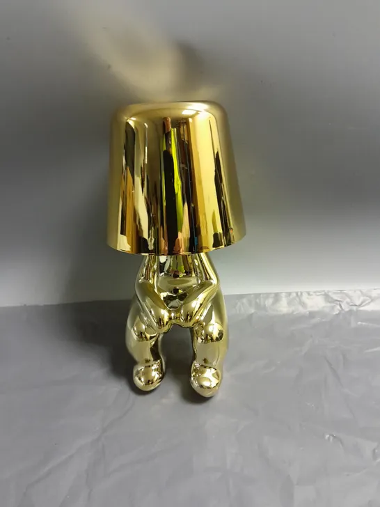 BOXED UNBRANDED RECHARGEABLE LED LAMP GOLD