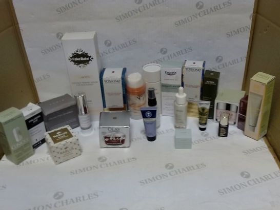 LOT OF APPROXIMATELY 20 ASSORTED SKIN CARE ITEMS, TO INCLUDE AVEDA, SYRENE, ESTEE LAUDER, ETC