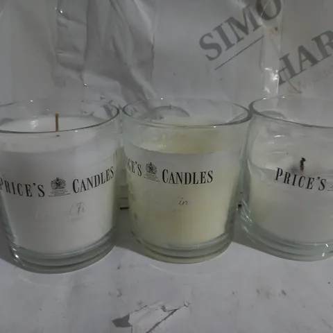 BOXED PRICE'S CANDLES SET OF 10 WINTER JAR CANDLES IN GIFT BOXES