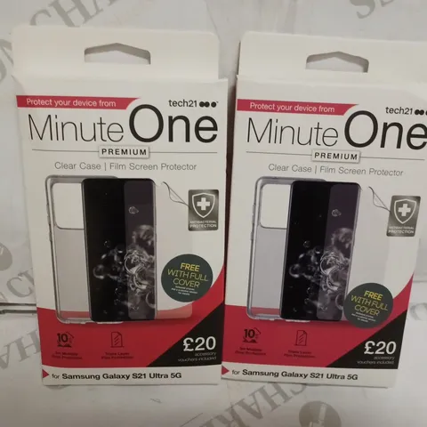 BOX OF APPROX 40 MINUTE ONE PHONE CASE AND SCREEN PROTECTORS FOR SAMSUNG GALAXY S21 ULTRA 5G