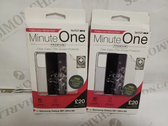 BOX OF APPROX 40 MINUTE ONE PHONE CASE AND SCREEN PROTECTORS FOR SAMSUNG GALAXY S21 ULTRA 5G