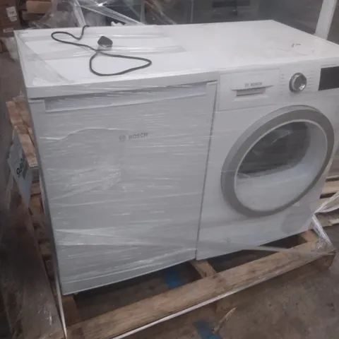 BOSCH KTR15NWFAG SERIE 2 FREESTANDING FRIDGE 136L AND BOSCH WTWH7660GB SERIE 6 FREESTANDING HEAT PUMP TUMBLE DRYER