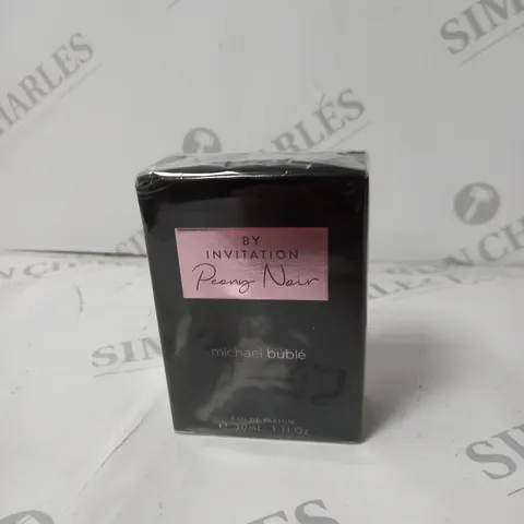 BOXED MICHAEL BUBLE BY INVITATION PEONY NOIR EAU DE PARFUM 30ML - SEALED 