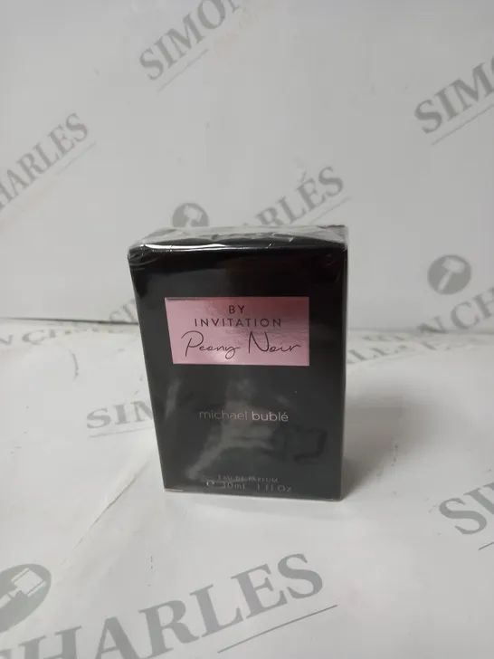 BOXED MICHAEL BUBLE BY INVITATION PEONY NOIR EAU DE PARFUM 30ML - SEALED 