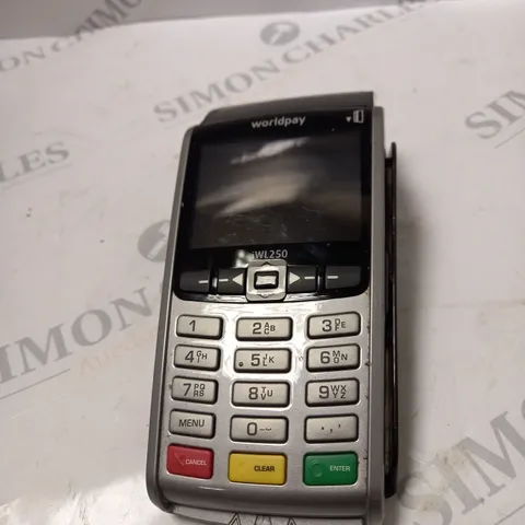 WORLDPAY IWL250 LCD DISPLAY WIRELESS CREDIT CARD READER MACHINE