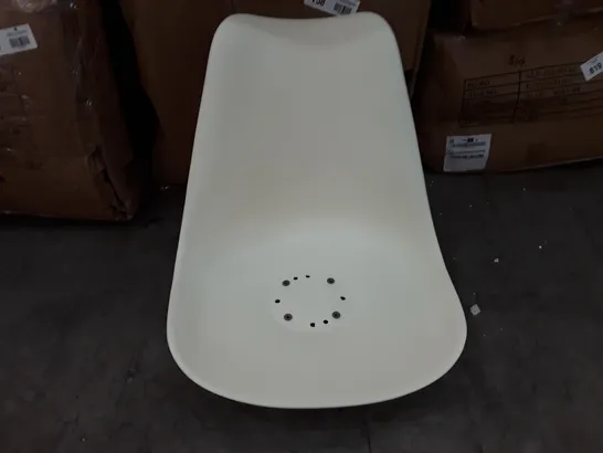 BOXED PAIR WHITE DINING CHAIRS 