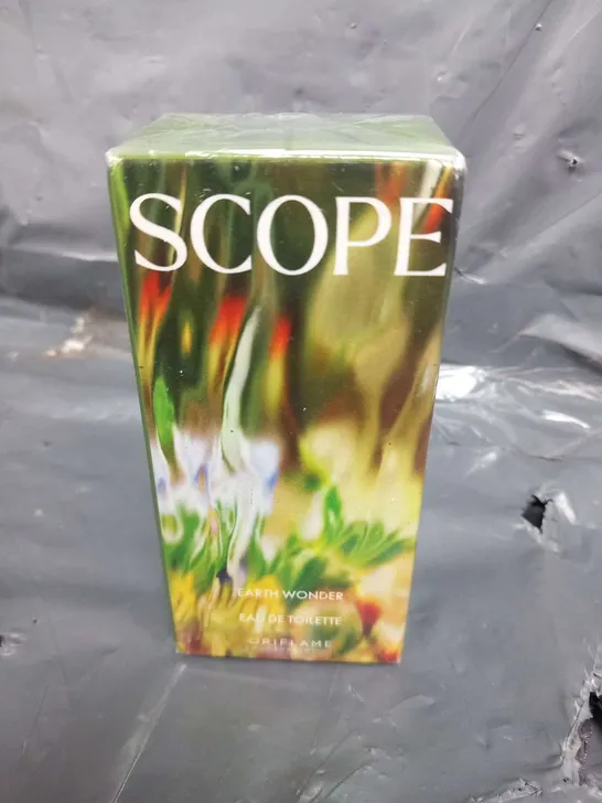 BOXED AND SEALED SCOPE EARTH WONDER EAU DE TOILETTE ORIFLAME 50ML