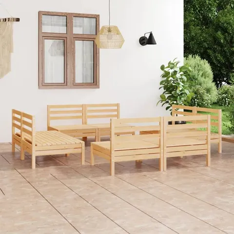 BOXED ARCHBOLD 8 PERSON GARDEN LOUNGE SET