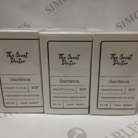 LOT OF 6 X 100ML THE SCENT DOCTOR GARDENIA EAU DE PARFUM SPRAY