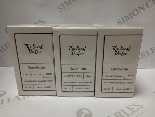 LOT OF 6 X 100ML THE SCENT DOCTOR GARDENIA EAU DE PARFUM SPRAY