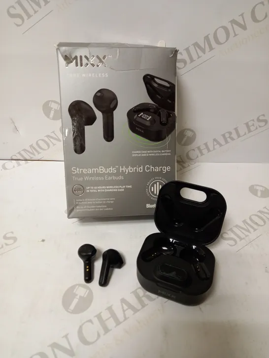 MIXX STREAMBUDS HYBRID CHARGE TRUE WIRELESS EARBUDS