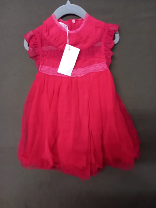 RED PINK OCCASIONAL DRESS - 2