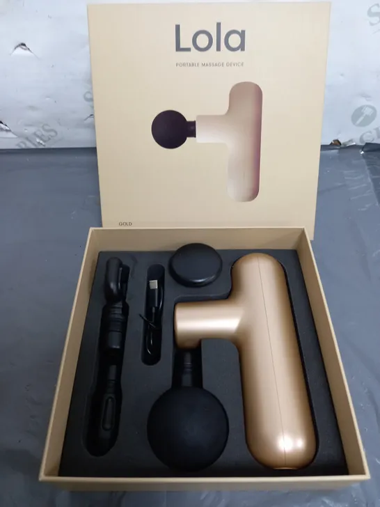 BOXED LOLA 4 SPEED HAND HELD MASSAGE GUN