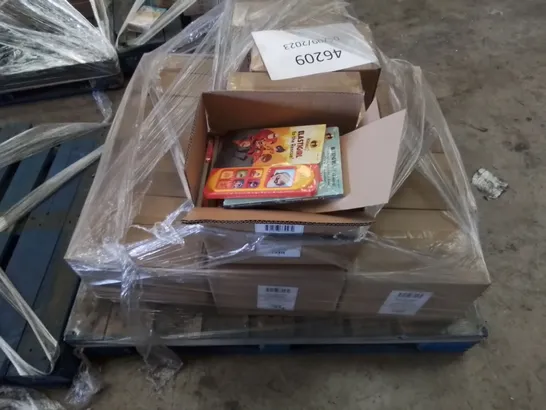 PALLET CONTAINING APPROX 16 BOXES OF SEALED INCREDIBLES 2, ELASTIGIRL TO THE RESCUE CHILDREN'S SOUND BOOKS. APPROX 24 X BOOKS PER BOX