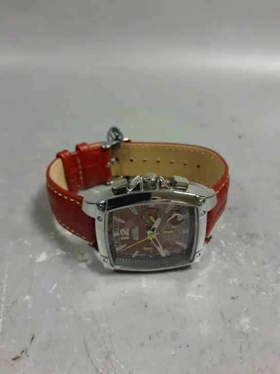 VICKERS ARMSTRONGS BARREL ROLL RED DIAL WATCH 