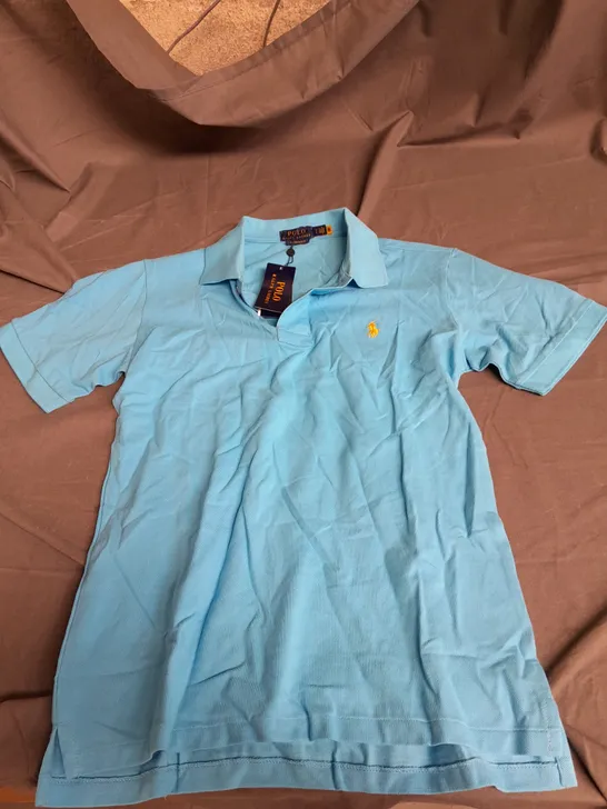 POLO RALPH LAUREN CUSTOM SLIM FIT SMALL BLUE POLO 