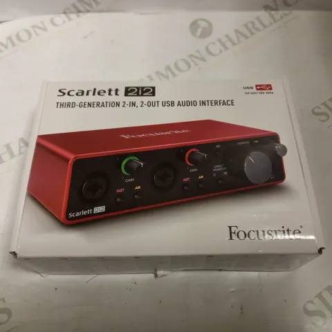 SCARLETT 2I2 THIRD GENERATION 2-IN USB AUDIO INTERFACE