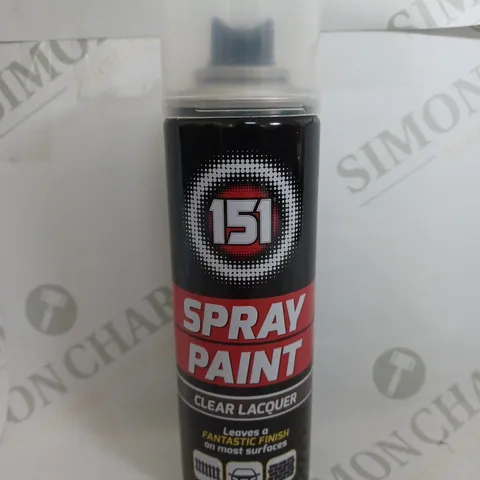 BOX OF 12 151 SPRAY PAINT CLEAR LACQUER - 100G