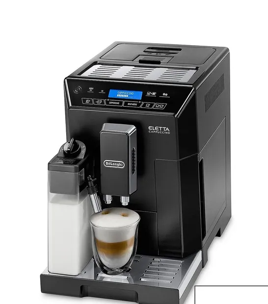 BOXED DELONGHI ELETTA CAPPUCCINO, AUTOMATIC BEAN TO CUP COFFEE MACHINE, WITH AUTO MILK,  ECAM44.660.B RRP £899.99