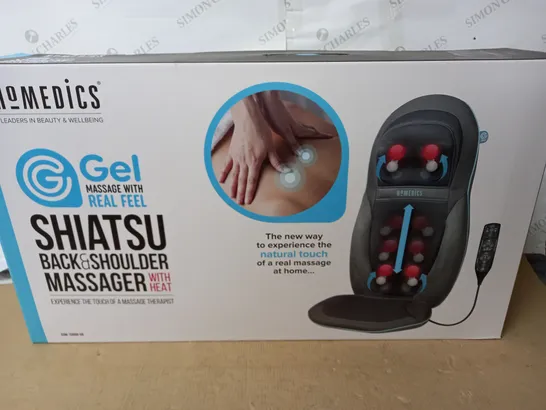 LOT OF 2 BOXED AS NEW HOMEDICS SHIATSU BACK AND SHOULDER MASSAGERS WITH HEAT