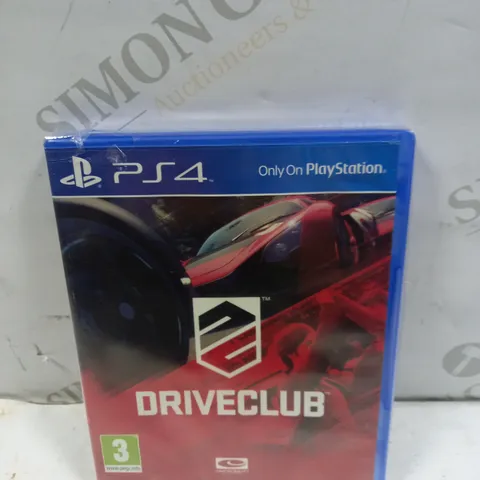 SEALED DRIVECLUB ON PS4