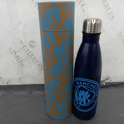 BOXED OFFICIAL MANCHESTER CITY BOTTLE