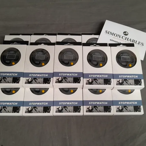 LOT OF 15 BOXED STOPWATCHES