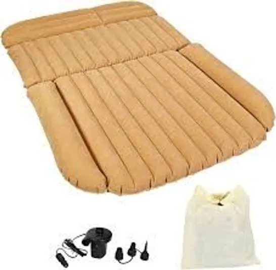 BOXED COSTWAY INFLATABLE SUV AIR BACKSEAT MATTRESS FLOCKING TRAVEL PAD W/PUMP CAMPING TRAVEL