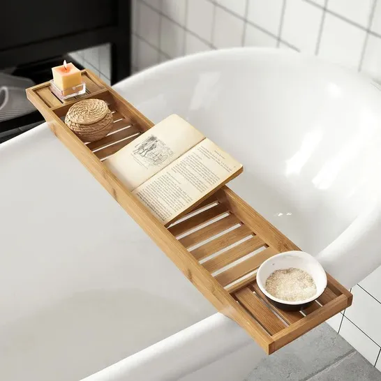 BOXED EZEKIEL FREE-STANDING BAMBOO BATH RACK (1 BOX)