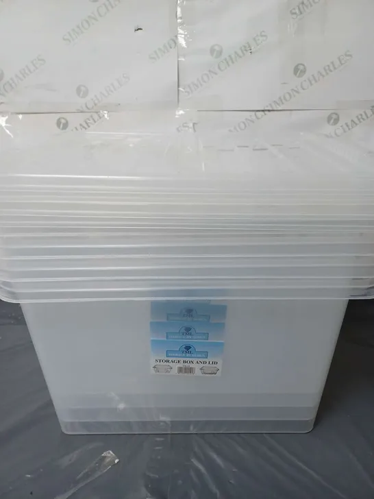 4 TML CLEAR STORAGE BOXES AND LIDS