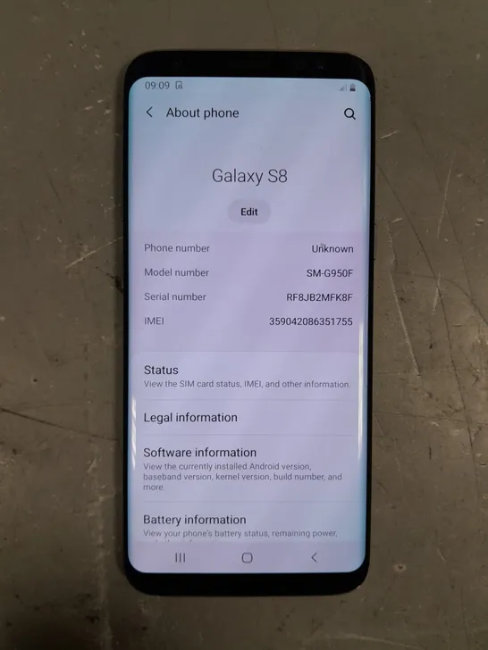 SAMSUNG GALAXY S8 SMARTPHONE 