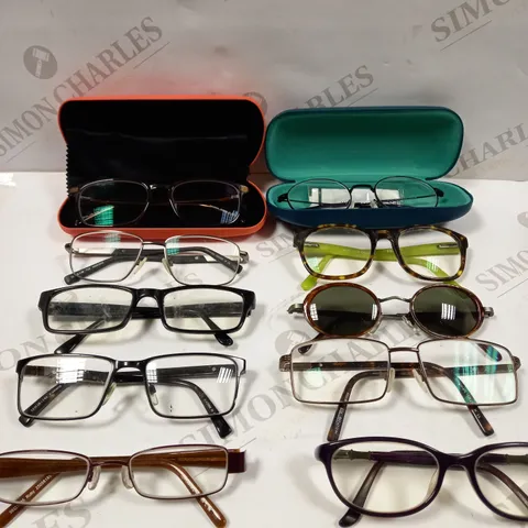 BOX OF 10 ASSORTED EYE & SUNGLASSES IN VARIOUS STYLES	