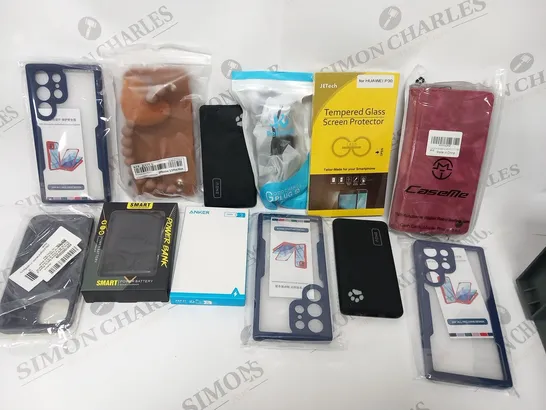 LARGE QUANTITY OF ASSORTED MOBILE PHONES ACCESSORIES TO INCLUDE; CASES AND POWERBANKS