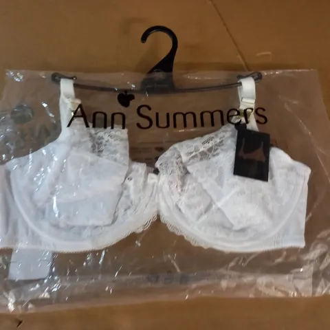 ANN SUMMERS SEXY LACE FLEXI WIRE BRA IN WHITE - UK 38 D