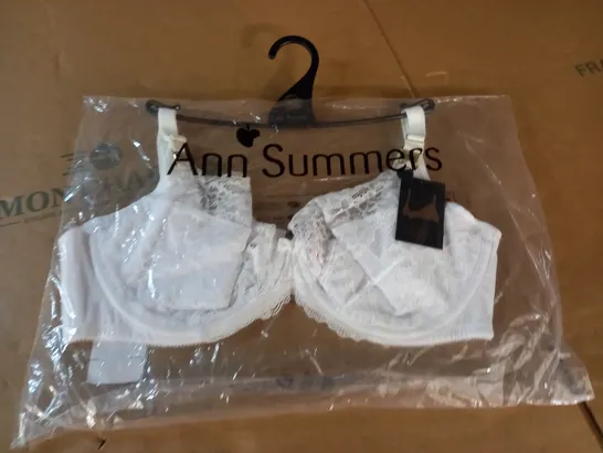 ANN SUMMERS SEXY LACE FLEXI WIRE BRA IN WHITE - UK 38 D