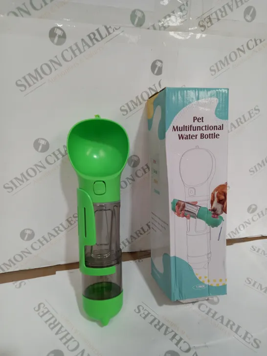 PORTABLE DOG WATER BOTTLE WITH FOOD CONTAINER