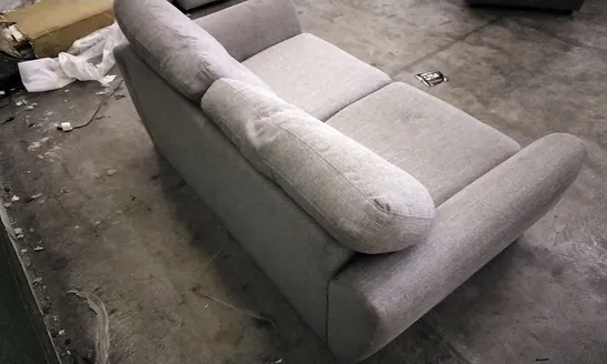 QUALITY DESIGNER GREY FABRIC 2 SEATER SOFA